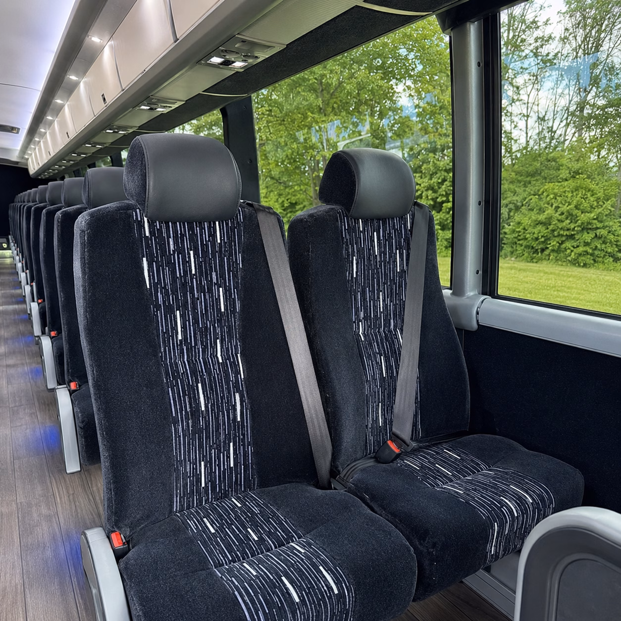 bartlett charter bus rental inside