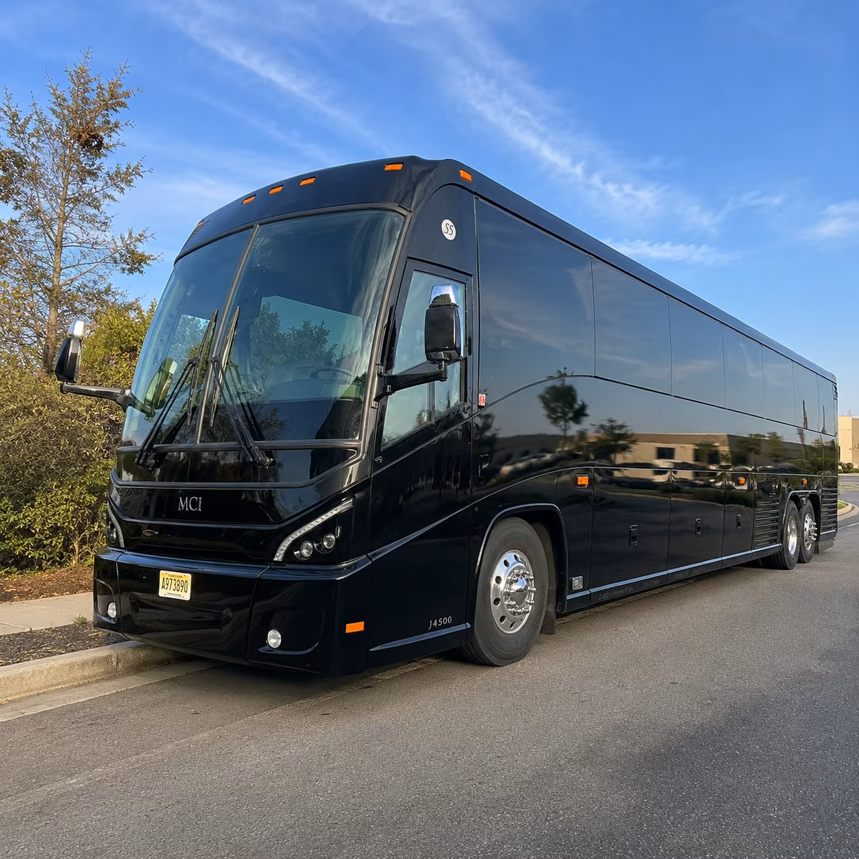 conway charter bus rental exterior