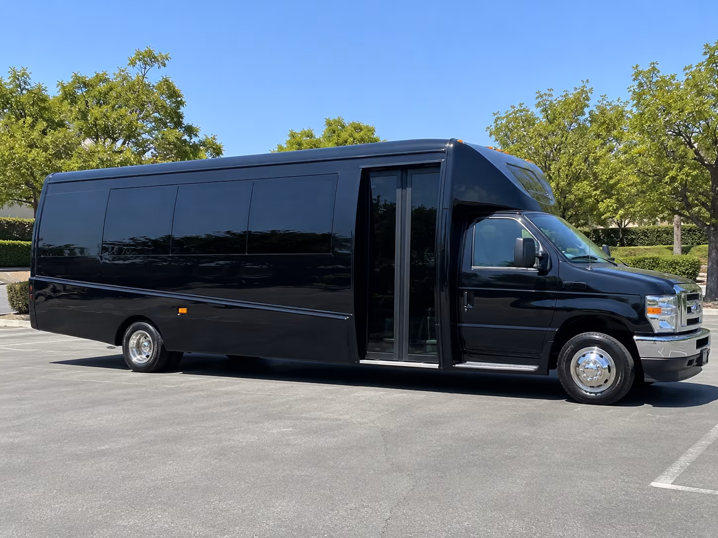 conway easy corporate transportation with a conway charter bus