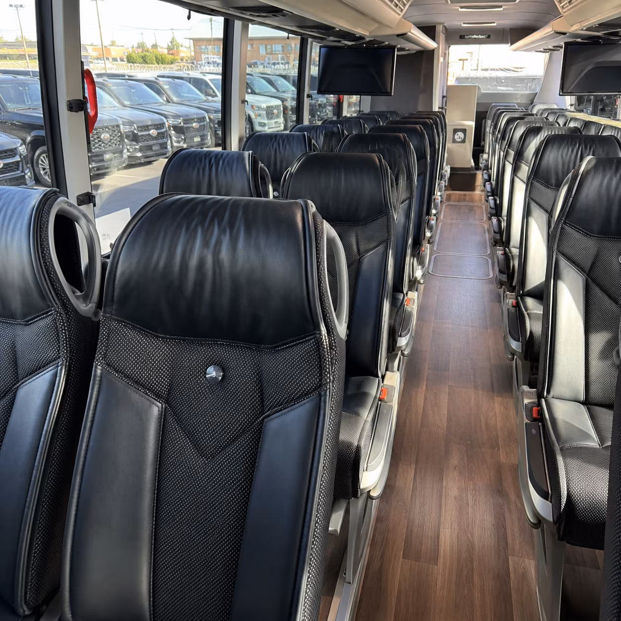tupelo charter bus rental interior